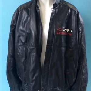 Corvette ZR-1 Black Leather Jacket